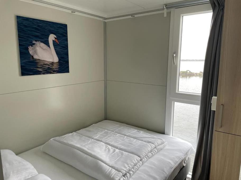 Houseboot Kingfisher, Lake View Biddinghuizen Esterno foto