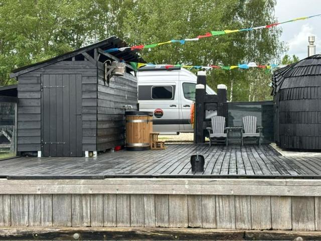 Houseboot Kingfisher, Lake View Biddinghuizen Esterno foto